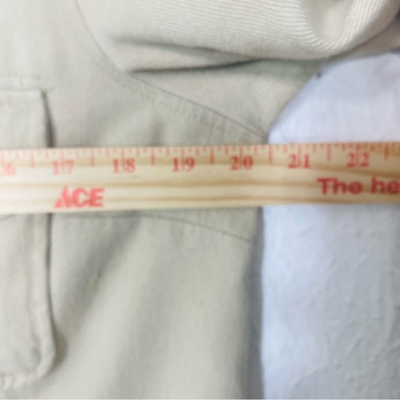 Retro Military Style Jacket Beaded Epaulets Pockets Zips Distressed Hem Cuffs M - Picture 10 of 13